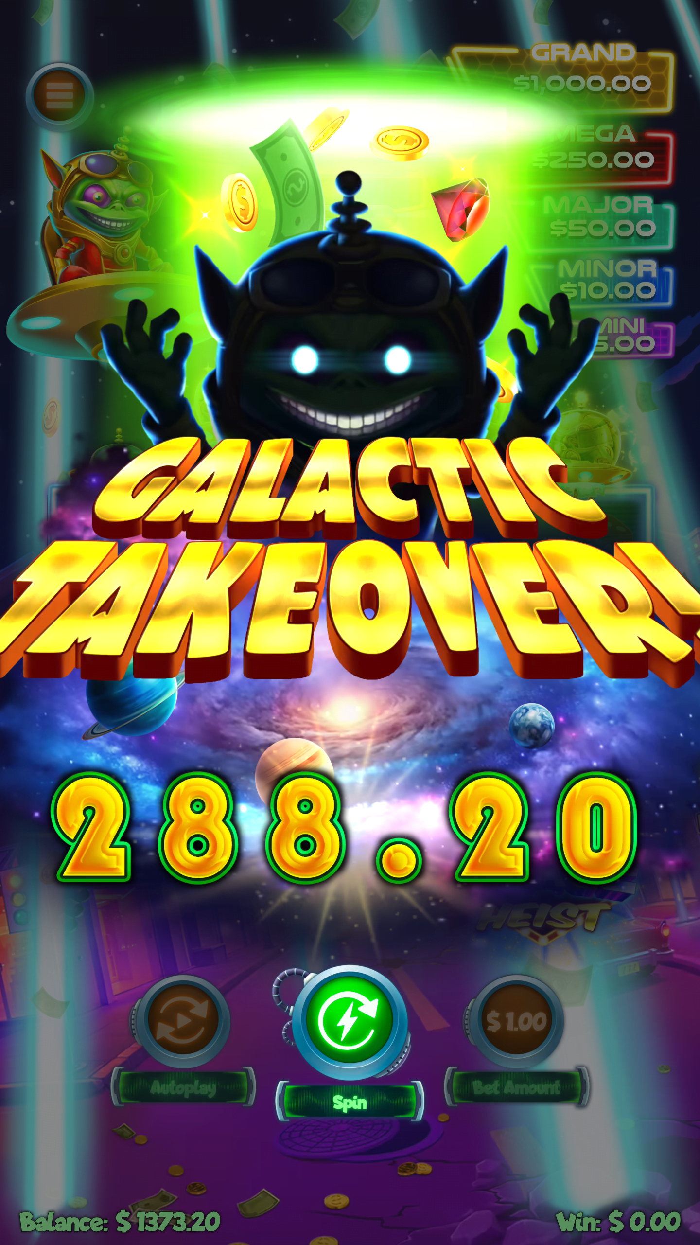 Vegas Space Heist Online Slot