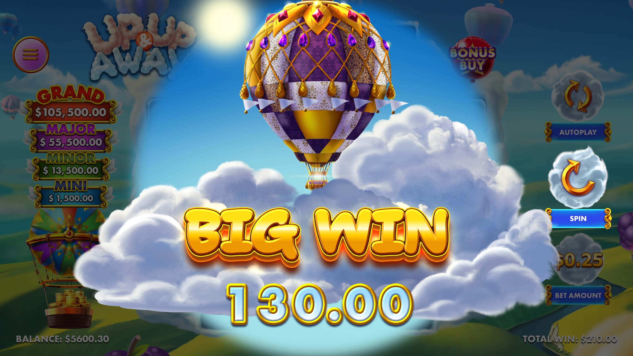 Up Up and Away Online Slot