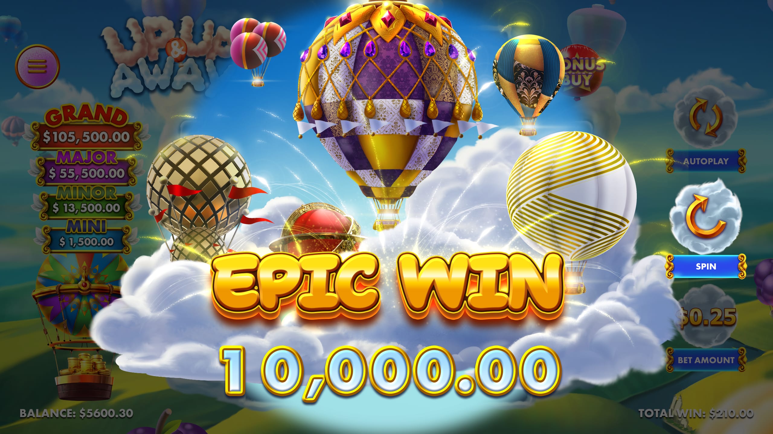 Up Up and Away Online Slot