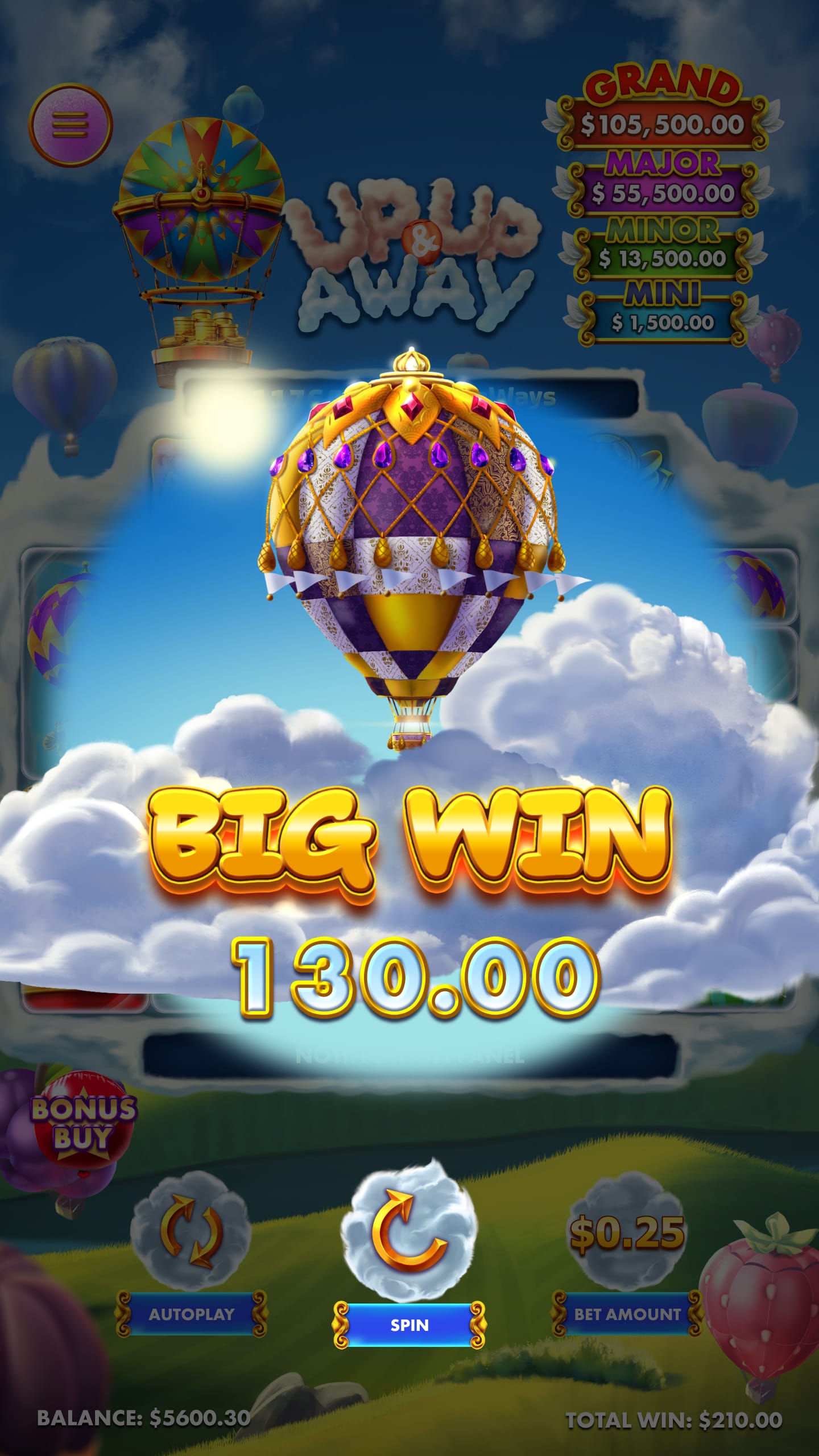 Up Up and Away Online Slot