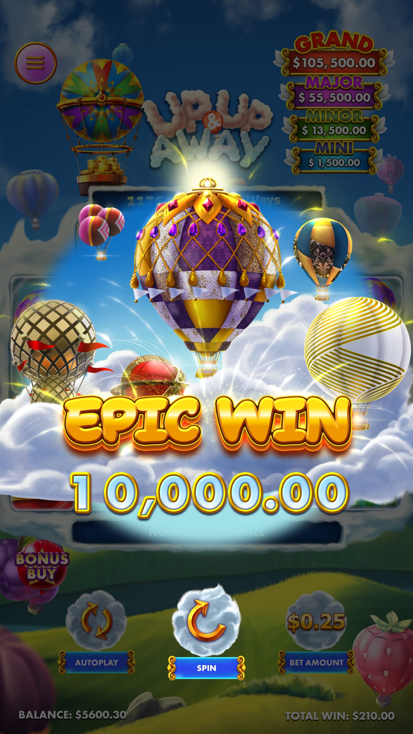 Up Up and Away Online Slot